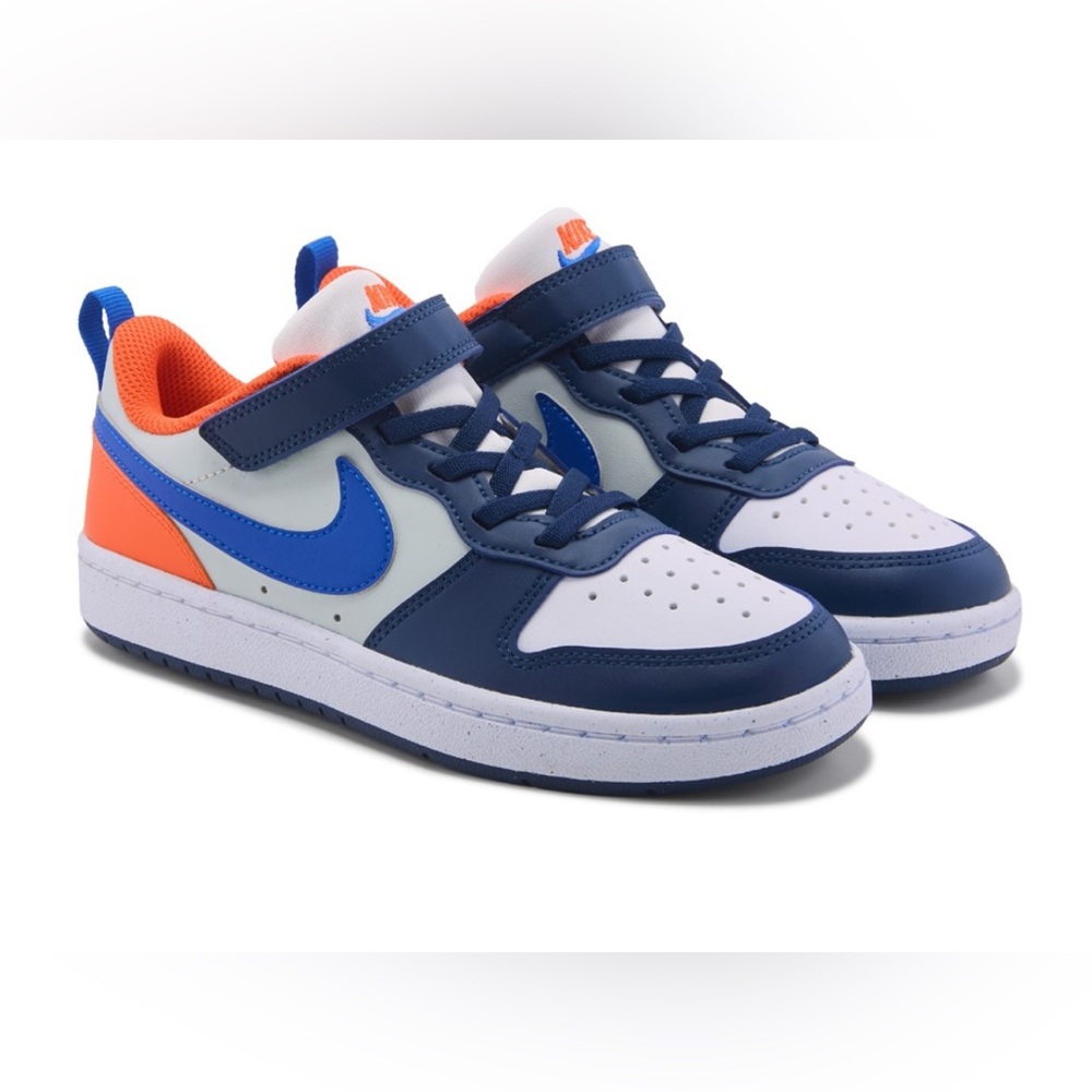 Nike Court Borough Blue and Orange Sneakers
